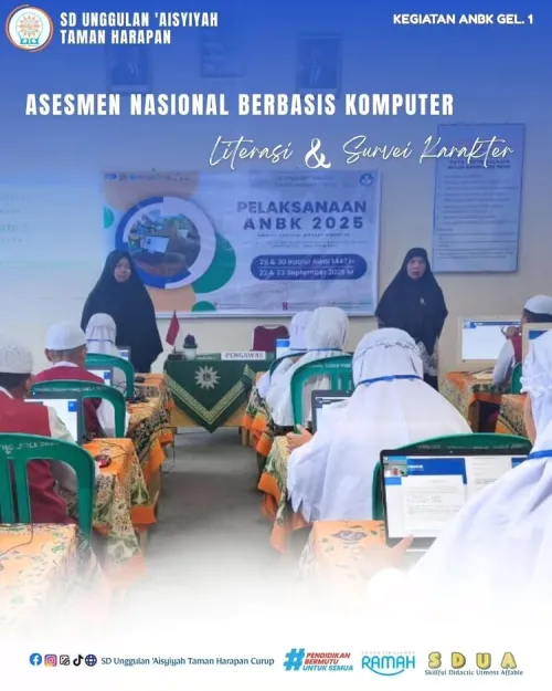 Peserta Didik Kelas V SD Unggulan ‘Aisyiyah Taman Harapan Laksanakan ANBK Gelombang 1 Tahun 2025