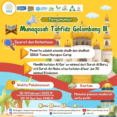 Munaqosah Tahfidz Qur'an Gelombang III Tahun Ajaran 2024/2025