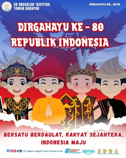 SD Unggulan 'Aisyiyah Taman Harapan Curup Peringati HUT ke-80 Republik Indonesia