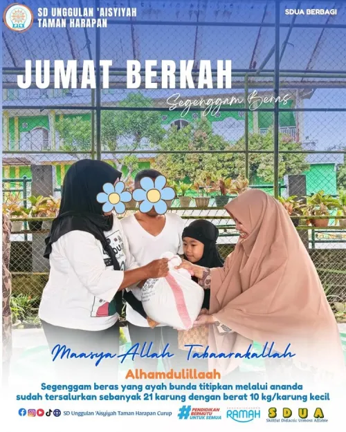 SDUA Berbagi melalui Segenggam Beras