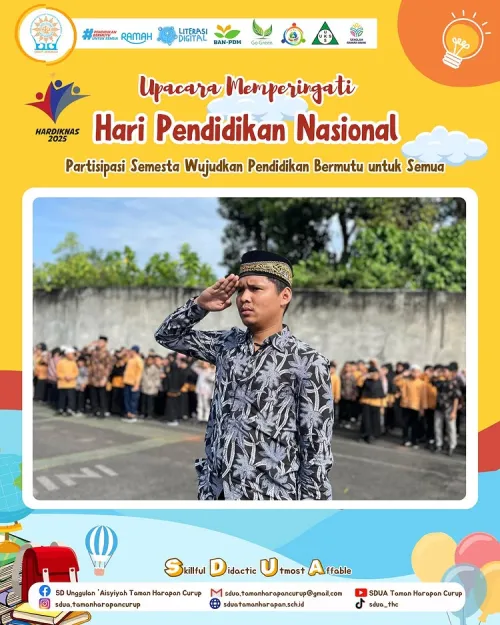 SD Unggulan ‘Aisyiyah Taman Harapan Gelar Upacara Peringatan Hari Pendidikan Nasional
