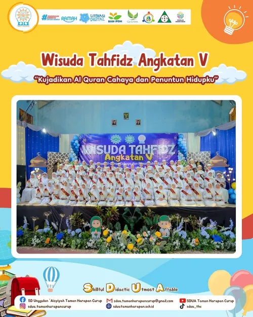 Wisuda Tahfidz Quran Angkatan V : 73 Siswa SD Unggulan ‘Aisyiyah Taman Harapan Curup Diwisuda